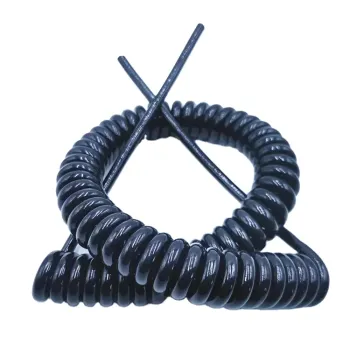 OEM Wholesale PUR Insulated Spring Spiral Coiled Power Cords