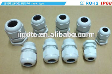 nylon 66 plastic cable gland PG and M type CE ROHS approved