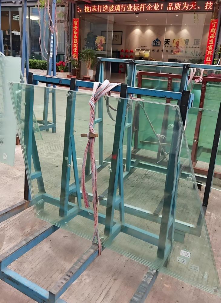 Drilled tempered glass