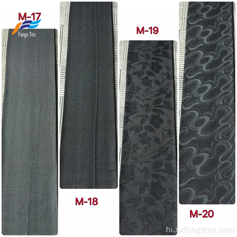 Cusrom पॉलिएस्टर Marvijet Jacquard औपचारिक काले कपड़े