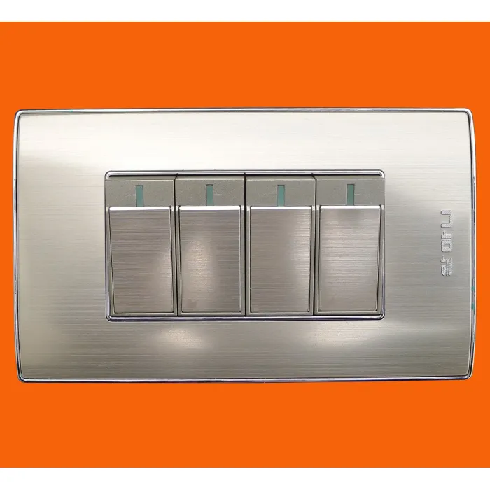 Sakelar Dinding 2 Gang Gaya Amerika Baru AL2002F