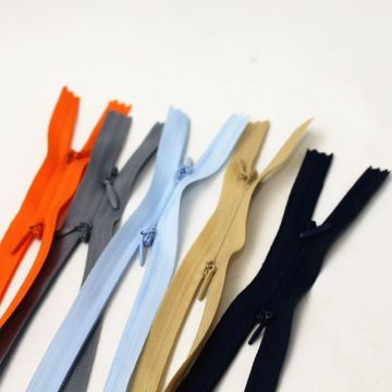 Good design well-made tight nylon zippers for coat