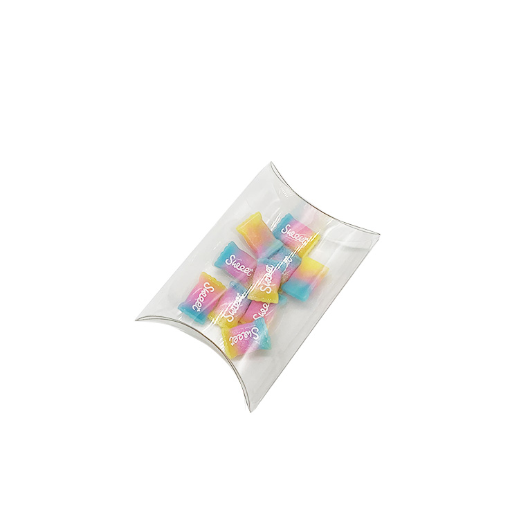 Gift craft folding clear plastic pillow box