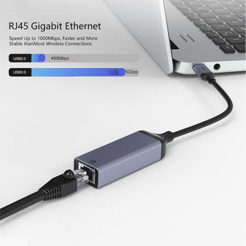 Macbook Usb C Hub USB C To Gigabit Ethernet Network Adapter Converter Manufactory