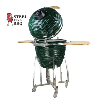 SEB KAMADO 21 Inch bbq  Green Ceramic Grills Outdoor/Garden BBQ