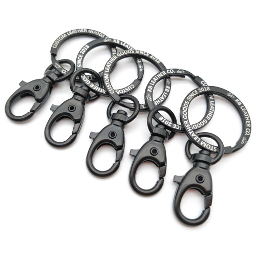 Spring Snap Hook Metal Flat O KeyChain Ring