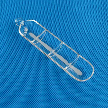 Quartz Combustion Boat with Ring for Muffle Furnace