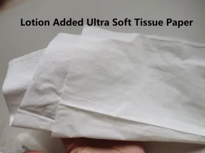 Ultra Soft Bamboo Lotion Facial Tissue Cube Box