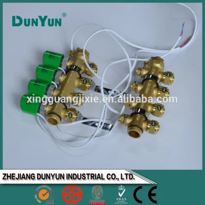 hydronic floor heating manifold