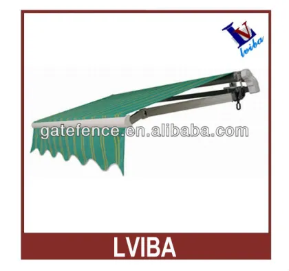 Aluminum Retractable Awning&Wrought Iron Awning