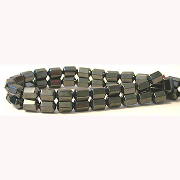 Hématite 6side Barrel Perles 6X8MM