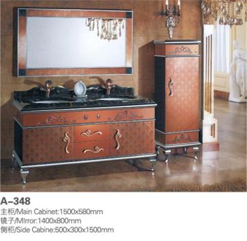 Floor Standing Stainless Steel Bathroom Storage Cabinet with Side Cabinet