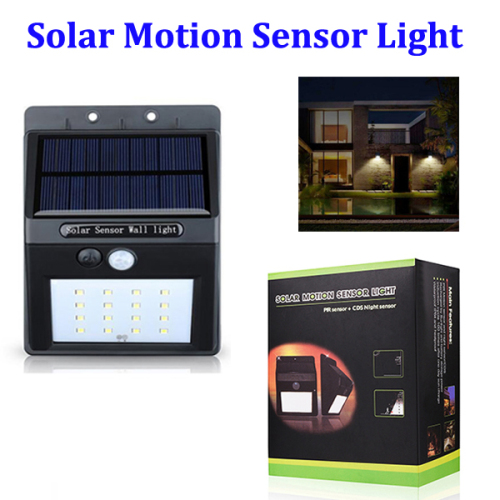 16 LED Solar Motion Sensor Light, Wireless LED Garden Security Home Light
