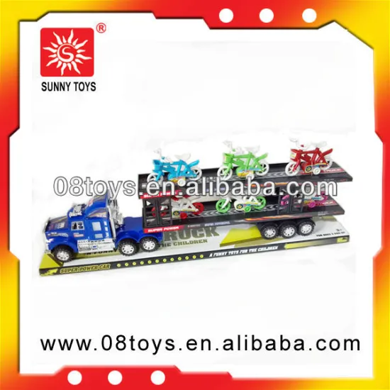 Friction trailer truck toy