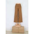 Brown Ladies Jeans Wide Leg Pants Wholesale