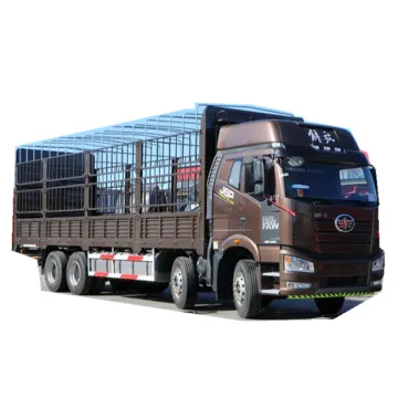 16 Ton Load Capacity  8*4 FAW Cargo Truck/9.65M Van Lorry Truck For Sale