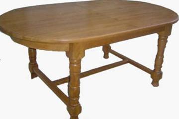 Oval dining table