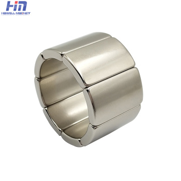 Strong N55/N52 Block Magnets for Motors: Arc Segment Shape Permanent Magnets
