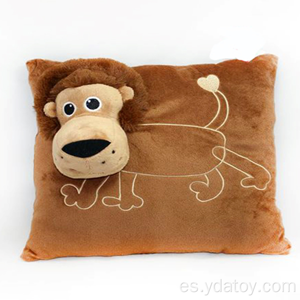 Almohada de animales de lujoso y león