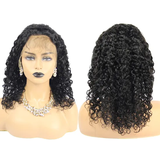 Best quality low price deep wave full lace wigs by vendor