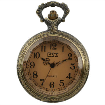 New Mens Stainless Steel Case Antique Quartz Pocket Watch WP013-ESS