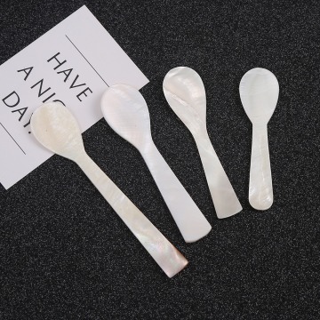 Natural Seashell Mother of Pearl Spoons for Coffee Ice Cream, Jams, and Caviar
