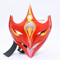 Red Fox Anime Game Cosplay meia máscara facial