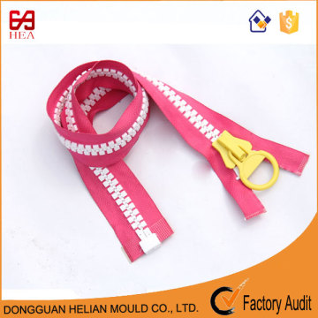Oversize macro zipper plastic slider strong teeth plastic zippers for tents