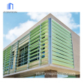 Motorized Aluminum Air Vent Louvers with Automatic Aerofoil Blades for Exterior Sun Shading: Zonron AS2047