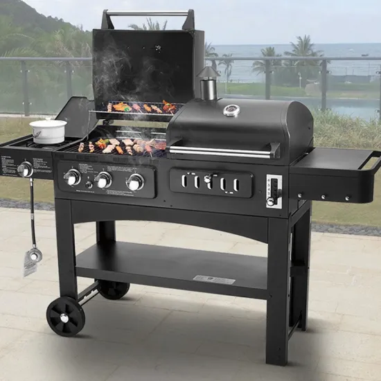 Kesd Gas Charcoal Dual Purpose Barbecue Stove, Courtyard Villa, Home, Outdoor Large Multifunctional Barbecue Rack, Barbecue Grill