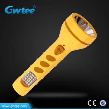High capacity plastic Led flashlight torch
