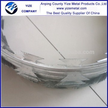 factory excellent Best price high quality concertina cross razor wire from YIZE