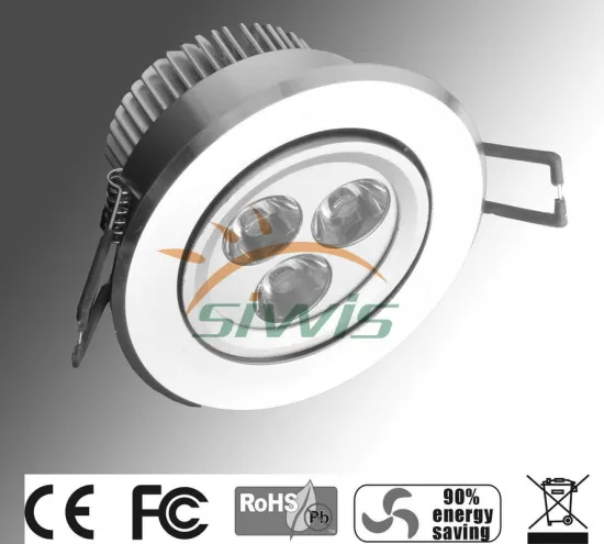 Ceiling Led Recessed Downlights 9watt 720 Lm Ra84 5000k For Hotel