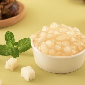 Frozen Water Chestnut Wrapped with Heart Beads