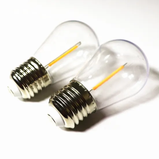 Replaceable S14 LED Bulbs with Plastic Shell, String Light, Shatterproof