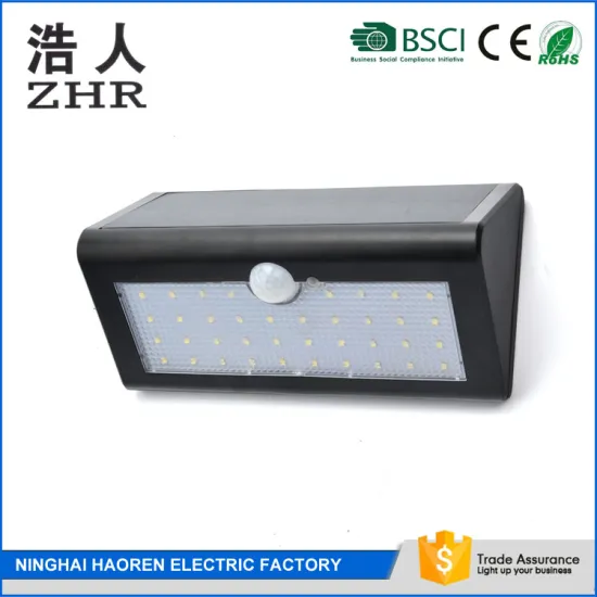 Balcony 4400mAh lithium battery light induction 4 w black solar sensor light
