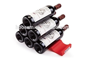 100% FDA free silicone,Space-saving Silicone Bottle Holder For Fridge