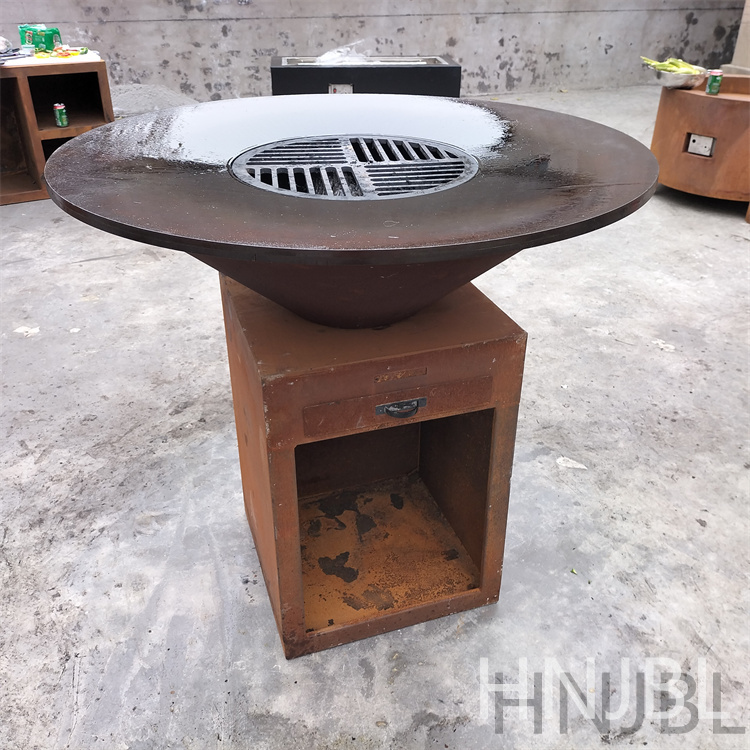 Corten Steel Brazier Firepit BBQ