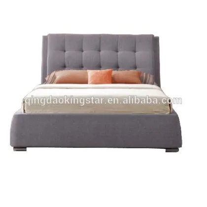 fabric storage king bed