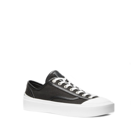 Women's Black Low Top Canvas Sneakers