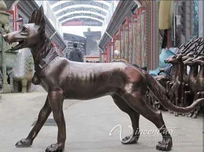 Bronze Greyhound Statues