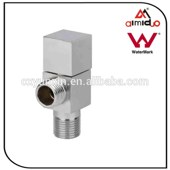 Brass angle stop valve
