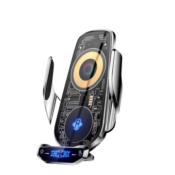45W Type-C Quick Charge 3.0 Car Charger with LED Digital Voltmeter