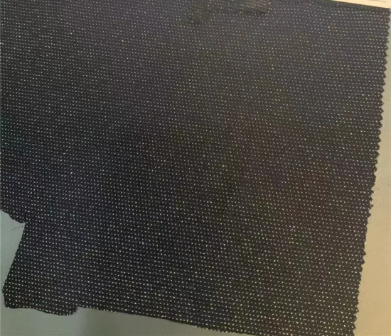 Fancy Check Design Lurex Knitted Jacquard Fabric