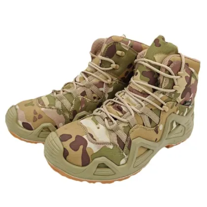 Wholesale Premium Cowhide 900D Oxford Cloth CS High-Top Boots