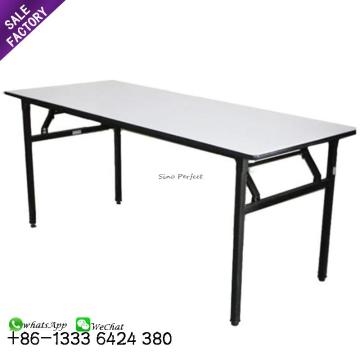 Sinoperfect Wedding Furniture Plywood Top Folding Table with Legs for Hotel Parties and Banquets