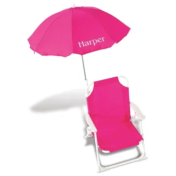 Portable Low Aluminum Baby Lounger with Canopy - Foldable Kids Beach Chair