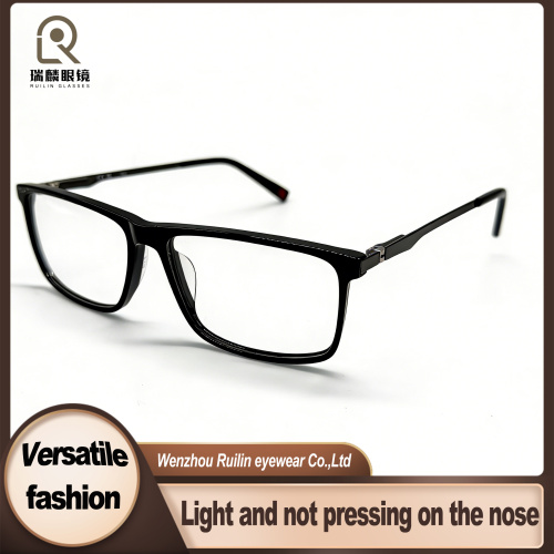 Sapan Menteşeli Asetat Metal Kombo Optik Çerçeveler