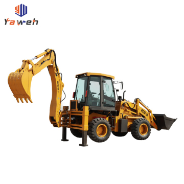 Chinese 4-Wheel 2.5-Ton Wheel Backhoe Loader Excavator Manufacturer