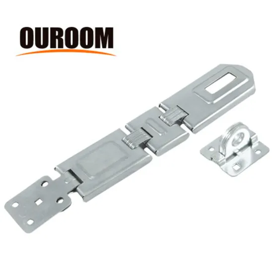 Flexible Brass Safety Hasp Latch and Staple Lock for Heavy Duty Home Use